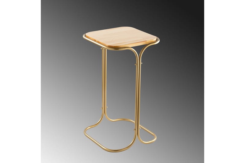 Mamta Sofabord 30 cm - Guld/Nature - Møbler - Borde - Sofabord