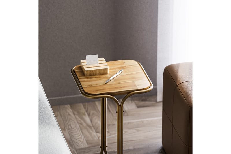 Mamta Sofabord 30 cm - Guld/Nature - Møbler - Borde - Sofabord