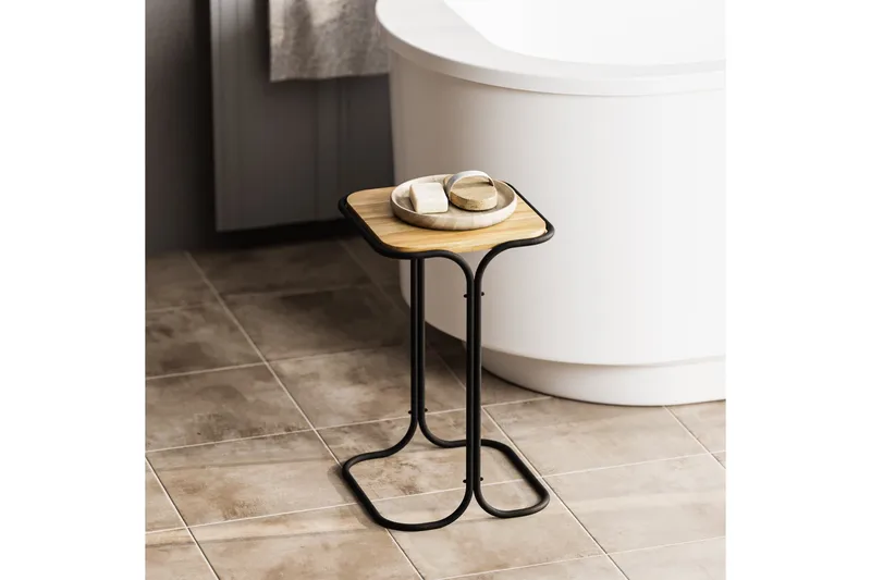 Mamta Sofabord 30 cm - Sort/Nature - Møbler - Borde - Sofabord