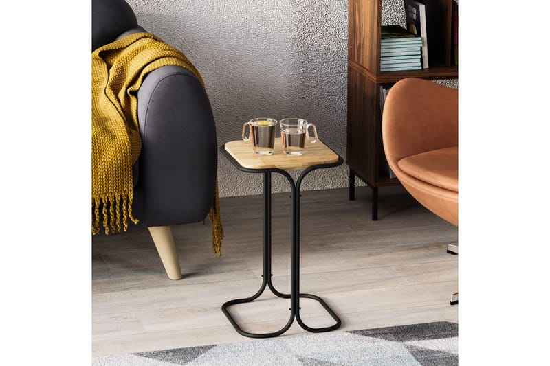 Mamta Sofabord 30 cm - Sort/Nature - Møbler - Borde - Sofabord