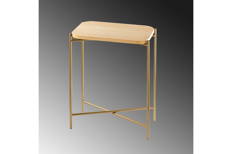 Mamta Sofabord 40 cm - Guld/Nature - Møbler - Borde - Sofabord