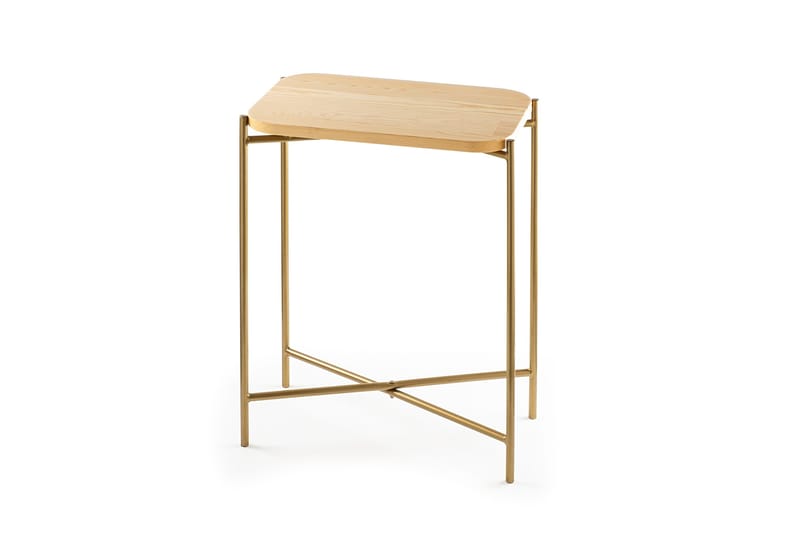 Mamta Sofabord 40 cm - Guld/Nature - Møbler - Borde - Sofabord