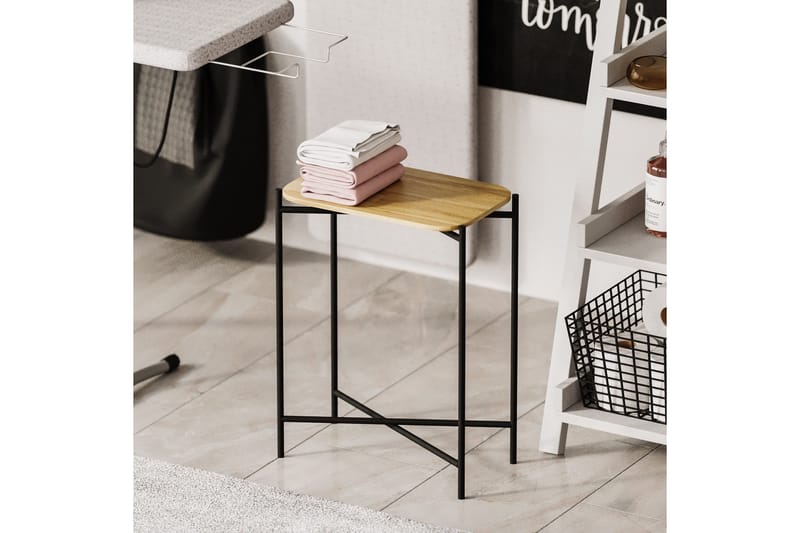 Mamta Sofabord 40 cm - Sort/Nature - Møbler - Borde - Sofabord