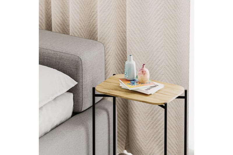 Mamta Sofabord 40 cm - Sort/Nature - Møbler - Borde - Sofabord
