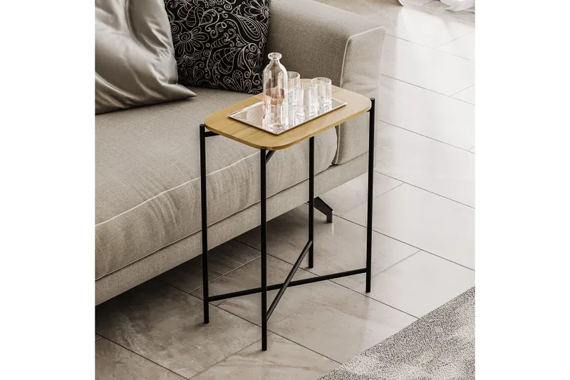 Mamta Sofabord 40 cm, Sort/Nature