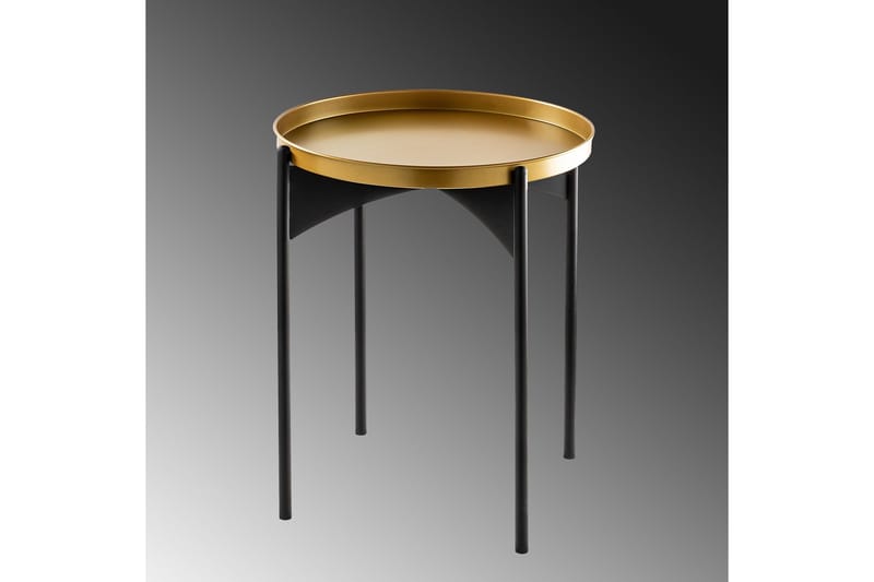 Mamta Sofabord 44 cm - Guld/Sort - Møbler - Borde - Sofabord