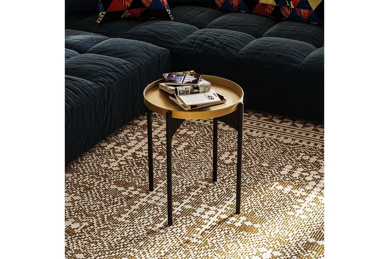 Mamta Sofabord 44 cm, Guld/Sort