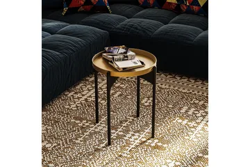 Mamta Sofabord 44 cm - Guld/Sort - Møbler - Borde - Sofabord