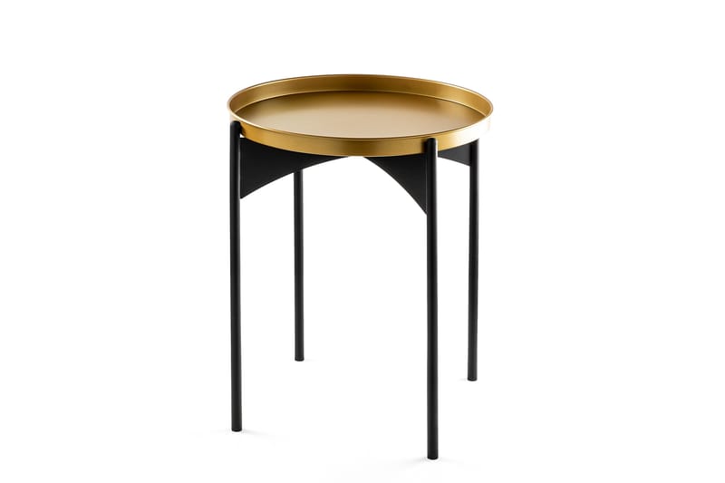 Mamta Sofabord 44 cm - Guld/Sort - Møbler - Borde - Sofabord