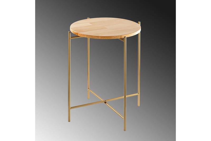Mamta Sofabord 46 cm - Guld/Nature - Møbler - Borde - Sofabord