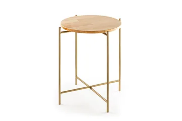 Mamta Sofabord 46 cm - Guld/Nature - Møbler - Borde - Sofabord