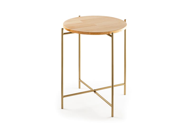 Mamta Sofabord 46 cm - Guld/Nature - Møbler - Borde - Sofabord