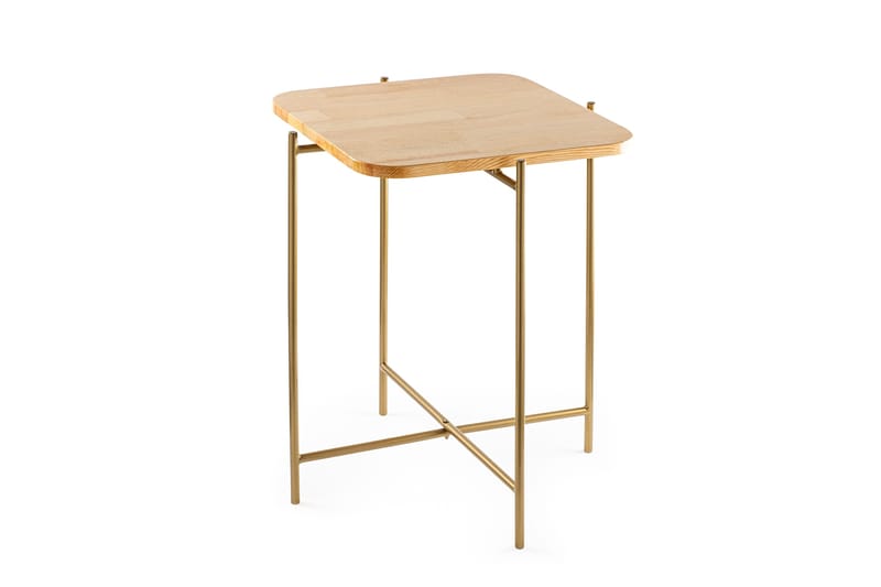 Mamta Sofabord 46 cm - Guld/Nature - Møbler - Borde - Sofabord