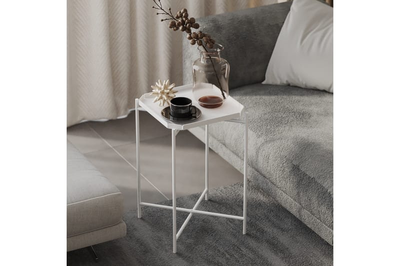 Mamta Sofabord 46 cm - Hvid - Møbler - Borde - Sofabord