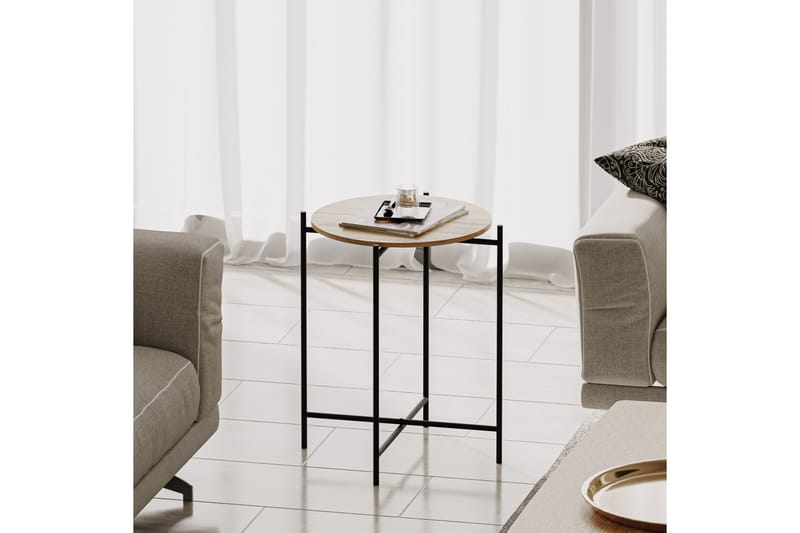 Mamta Sofabord 46 cm - Sort/Nature - Møbler - Borde - Sofabord