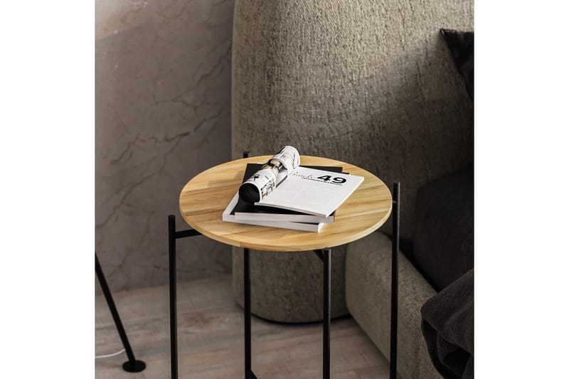 Mamta Sofabord 46 cm - Sort/Nature - Møbler - Borde - Sofabord