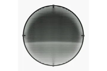 Marinko Rundt Sofabord med Hylder i Glas og Metal - Klar - Møbler - Borde - Sofabord