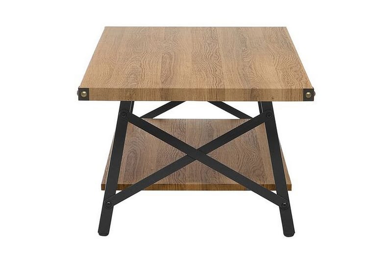 Marlea Sofabord 100 cm med Opbevaring Hylde - Træ/Natur - Møbler - Borde - Sofabord