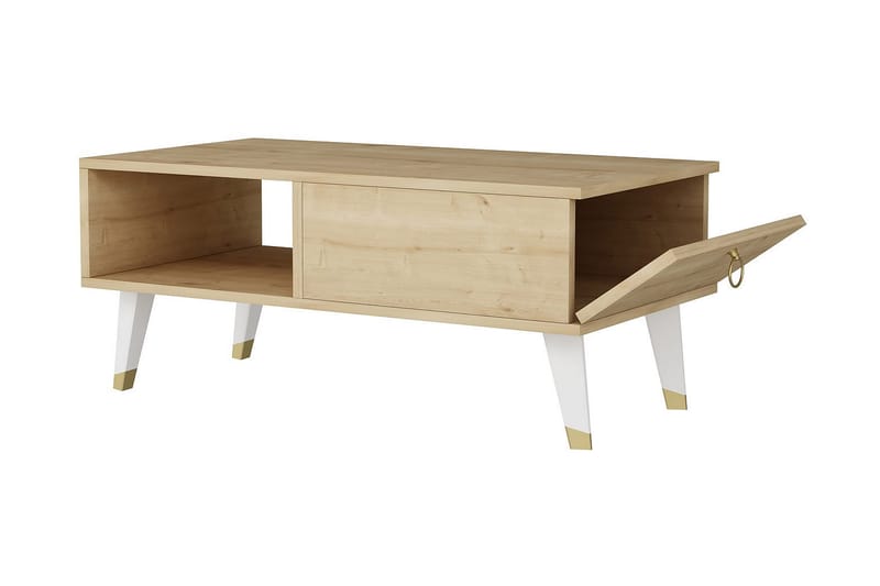 Marteby Sofabord 90x42,4x90 cm - Blå - Sofabord