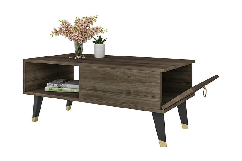 Marteby Sofabord 90x42,4x90 cm - Brun - Møbler - Borde - Sofabord