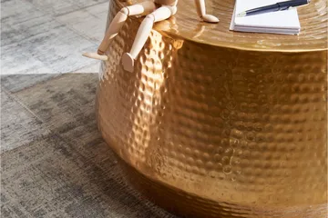 Marypark 60 cm Rundt Sofabord i Metal - Guld - Møbler - Borde - Sofabord