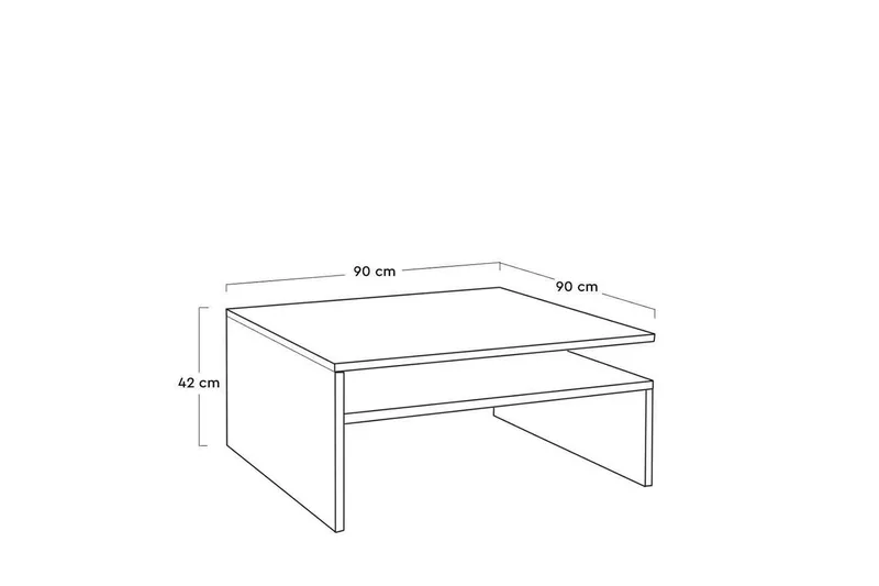 Sofabord Masao Diamant / Hvid - Diamant / Hvid - Møbler - Borde - Sofabord