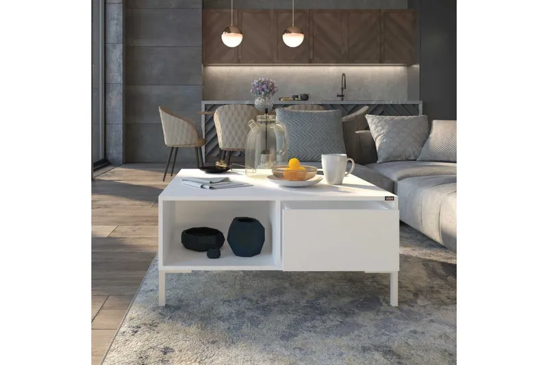 Sofabord Masao Diamant / Hvid - Diamant / Hvid - Møbler - Borde - Sofabord