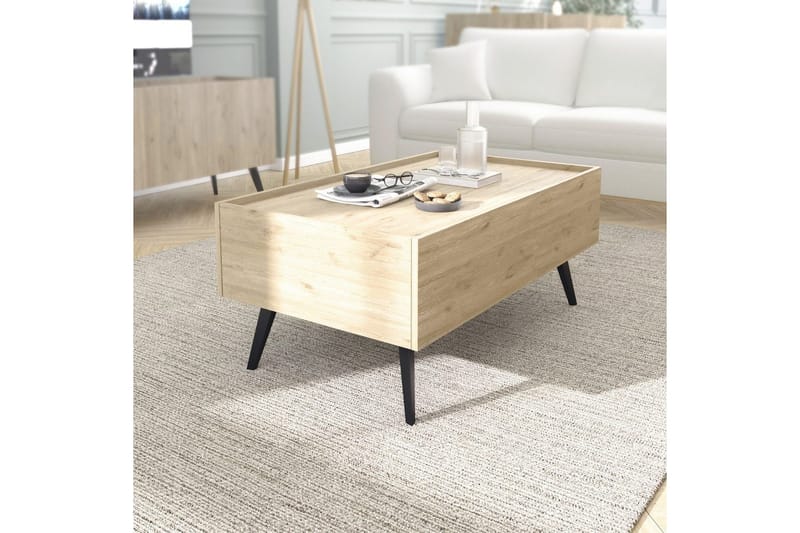 Sofabord Masao Oak - Lysebrun - Møbler - Borde - Sofabord