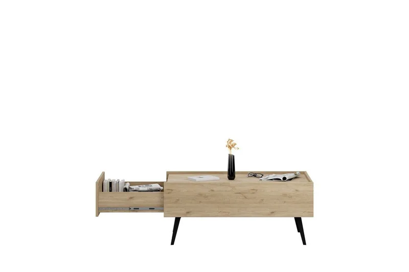 Sofabord Masao Oak - Lysebrun - Møbler - Borde - Sofabord