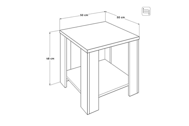 Sofabord Masao Taupe - Taupe - Møbler - Borde - Sofabord
