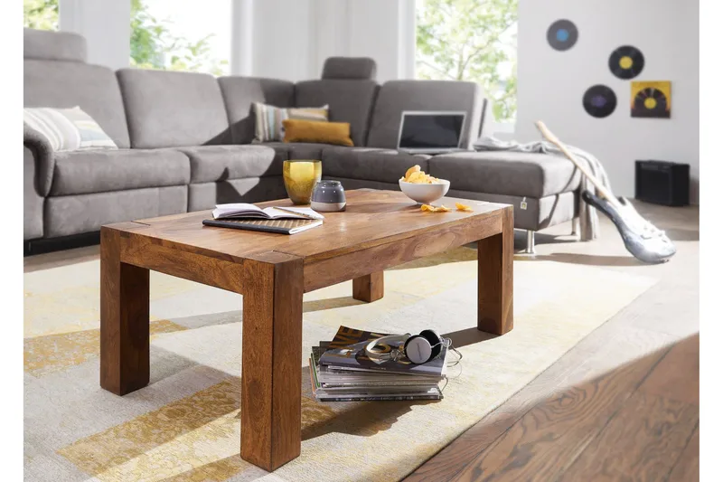 Mccarthyville Sofabord 110 cm - Massivt Træ - Møbler - Borde - Sofabord