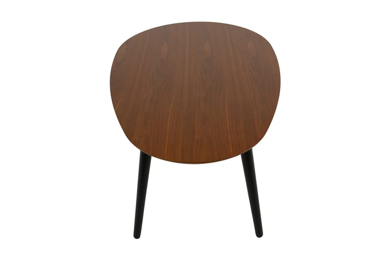 Milo Sofabord 110 cm Ovalt - Valnød/Sort - Møbler - Borde - Sofabord