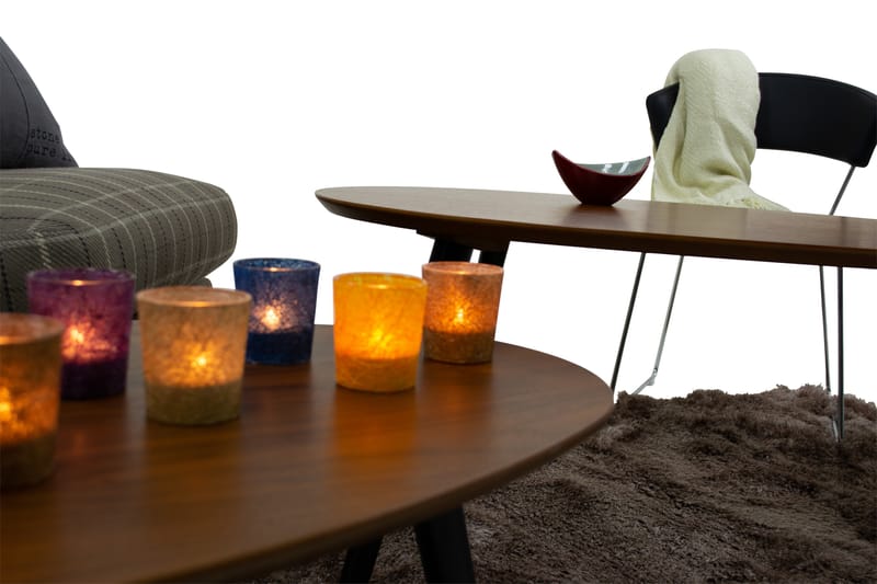 Milo Sofabord 110 cm Ovalt - Valnød/Sort - Møbler - Borde - Sofabord