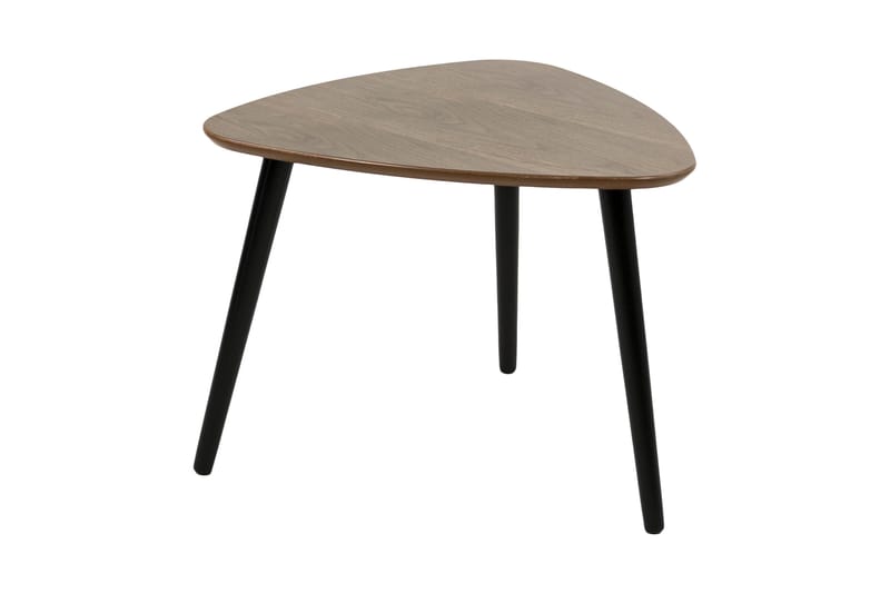 Milo Sofabord 62 cm Ovalt - Valnød/Sort - Møbler - Borde - Sofabord