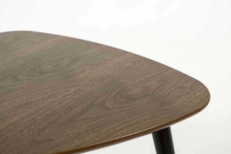 Milo Sofabord 62 cm Ovalt - Valnød/Sort - Møbler - Borde - Sofabord