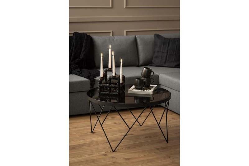 Mintu Sofabord 80 cm Rund - Grå - Møbler - Borde - Sofabord