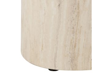 Mirol 33x48 cm Ovalt Sofabord i Sten - Beige - Møbler - Borde - Sofabord