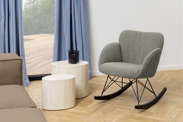 Mirol 33x48 cm Ovalt Sofabord i Sten - Beige - Møbler - Borde - Sofabord