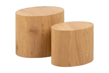 Mirol Indskudsbord 48 cm Ovalt - Brun - Møbler - Borde - Sofabord