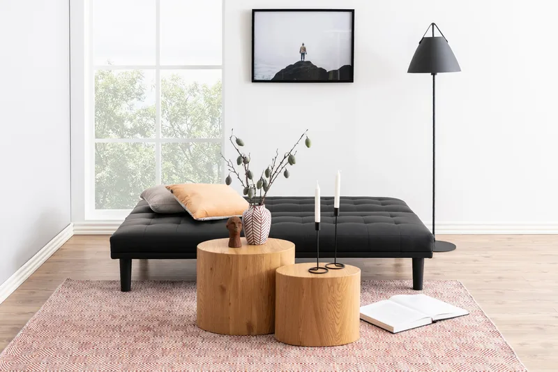 Mirol Indskudsbord 48 cm Ovalt Sofabord i Eg - Brun - Møbler - Borde - Sofabord