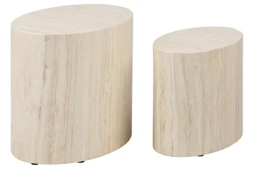 Mirol Sofabord 33x48 cm - Beige - Møbler - Borde - Sofabord