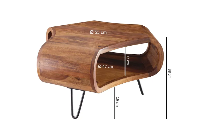 Mirzakhanian sofabord 55 cm - Træ / natur - Møbler - Borde - Sofabord