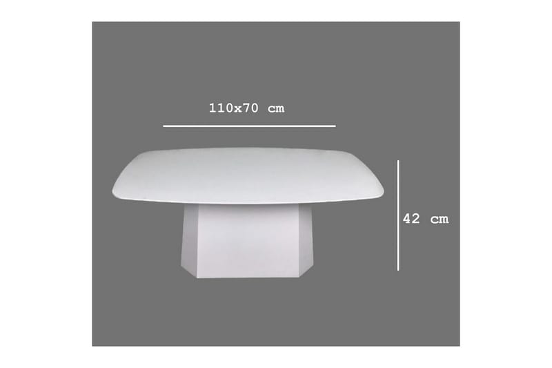 Sofabord Miu Hvid - Hvid - Møbler - Borde - Sofabord