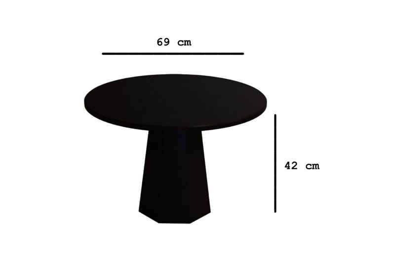 Sofabord Miu Sort - Sort - Møbler - Borde - Sofabord
