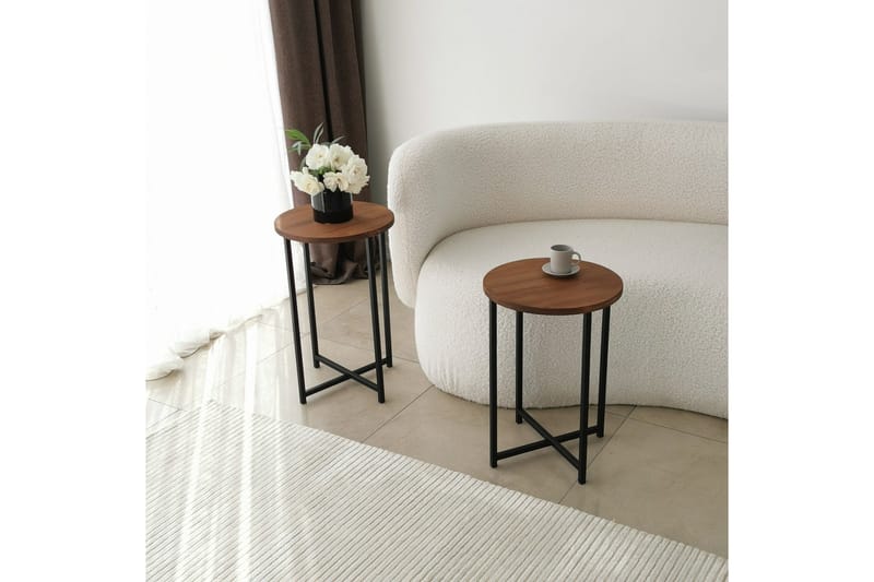 Mogue Sofabord 35x35x35 cm Rundt - Eg - Møbler - Borde - Sofabord