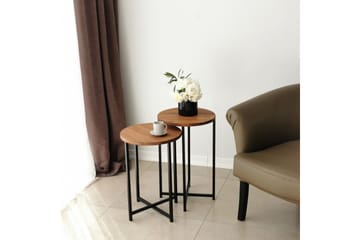 Mogue Sofabord 35x35x35 cm Rundt - Eg - Møbler - Borde - Sofabord