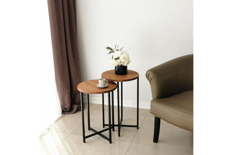 Mogue Sofabord 35x35x35 cm Rundt - Eg - Møbler - Borde - Sofabord