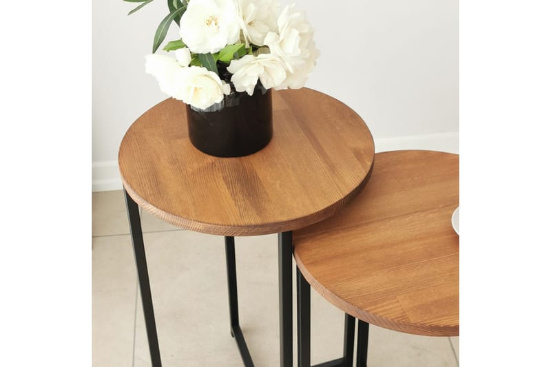 Mogue Sofabord 35x35x35 cm Rundt - Eg - Møbler - Borde - Sofabord