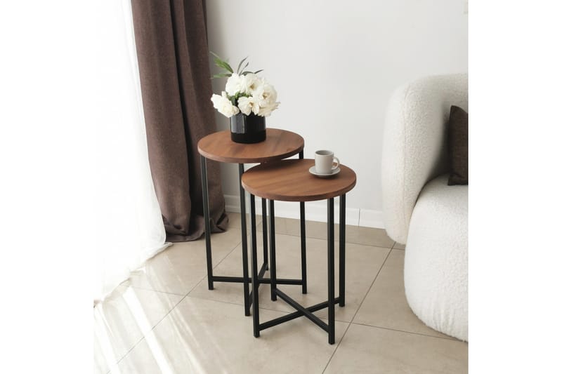 Mogue Sofabord 35x35x35 cm Rundt - Eg - Møbler - Borde - Sofabord