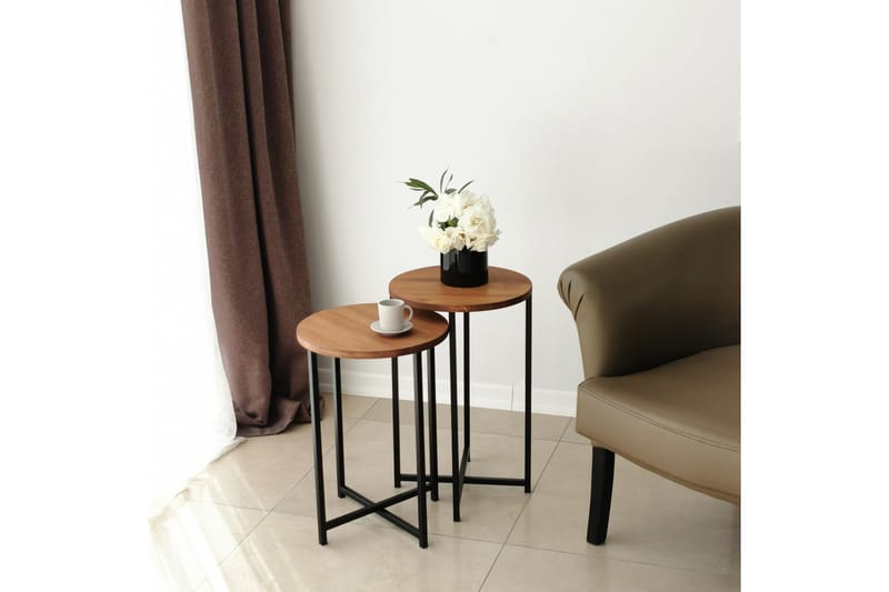 Mogue Sofabord 35x35x35 cm Rundt - Eg - Møbler - Borde - Sofabord